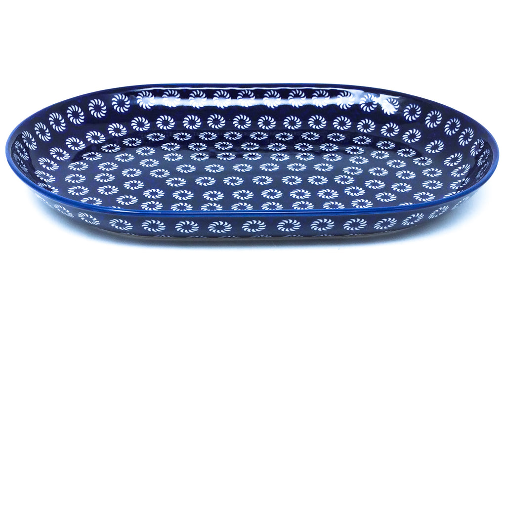 Lg Oval Platter in Pinwheels