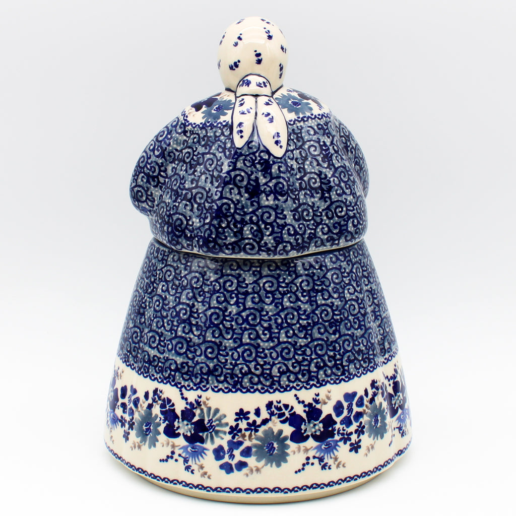 Babcia Cookie Jar in Stunning Blue