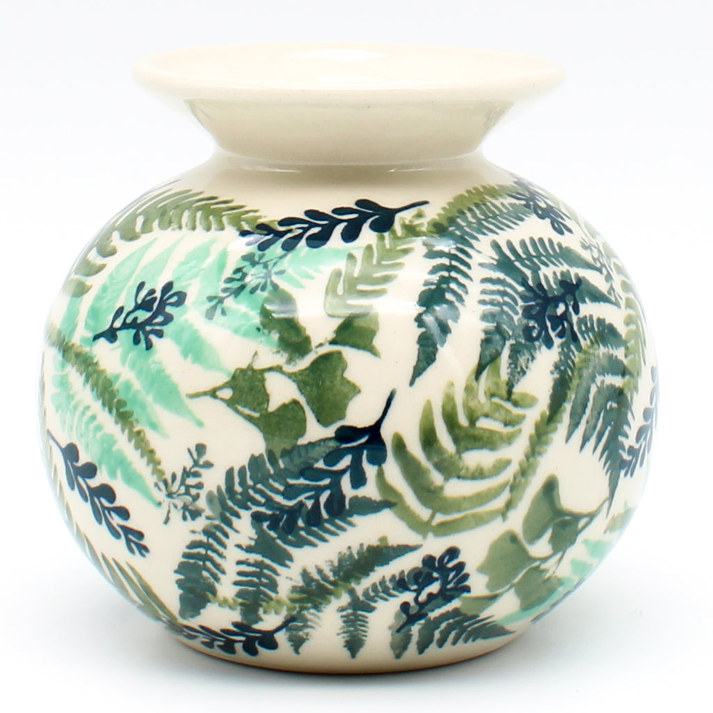 Round Vase in Ferns