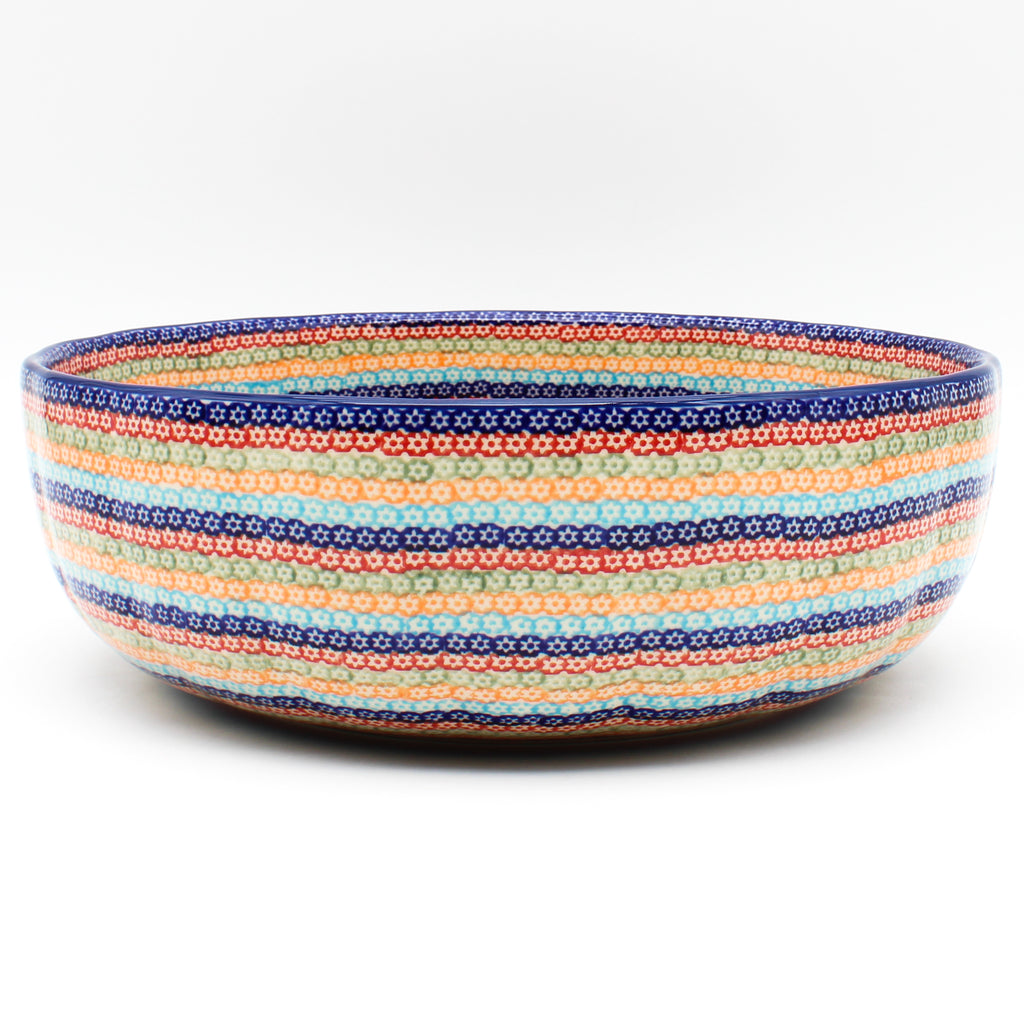 Family Shallow Bowl in Multi-Colored Flowers