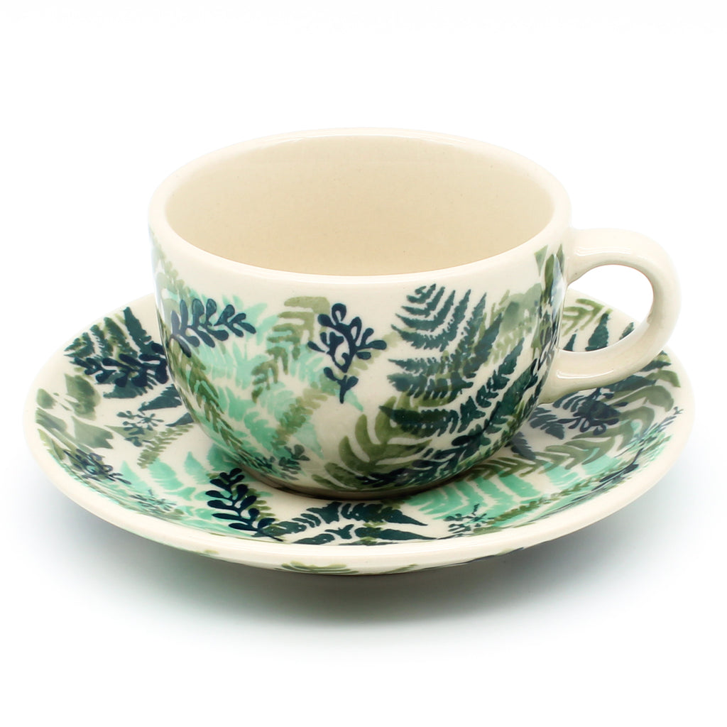 Cappuccino Cup w/Saucer 6.5 oz in Ferns