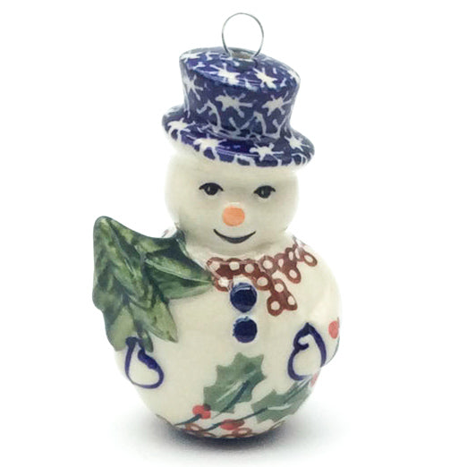 Snowman New-Ornament in Holly