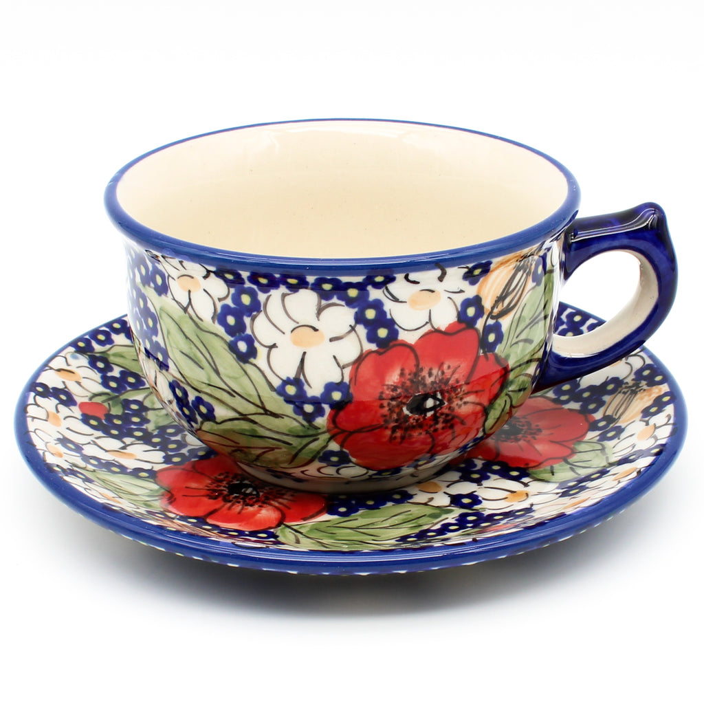 Tea Cup w/Saucer 8 oz in Endless Garden