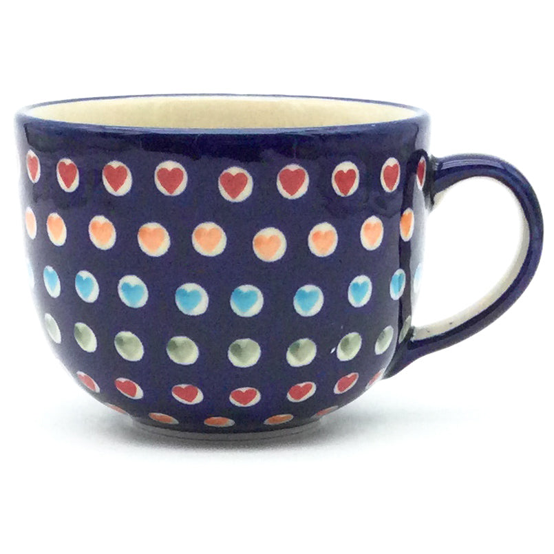 Latte Cup 16 oz in Multi-Colored Hearts