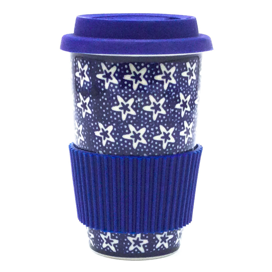 Travel Cup 14 oz in Red Starfish