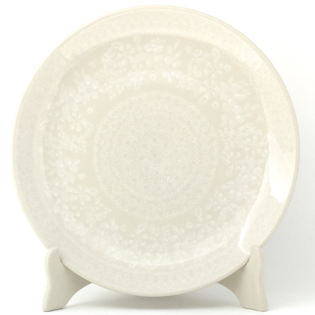 Dinner Plate 10" in White on White