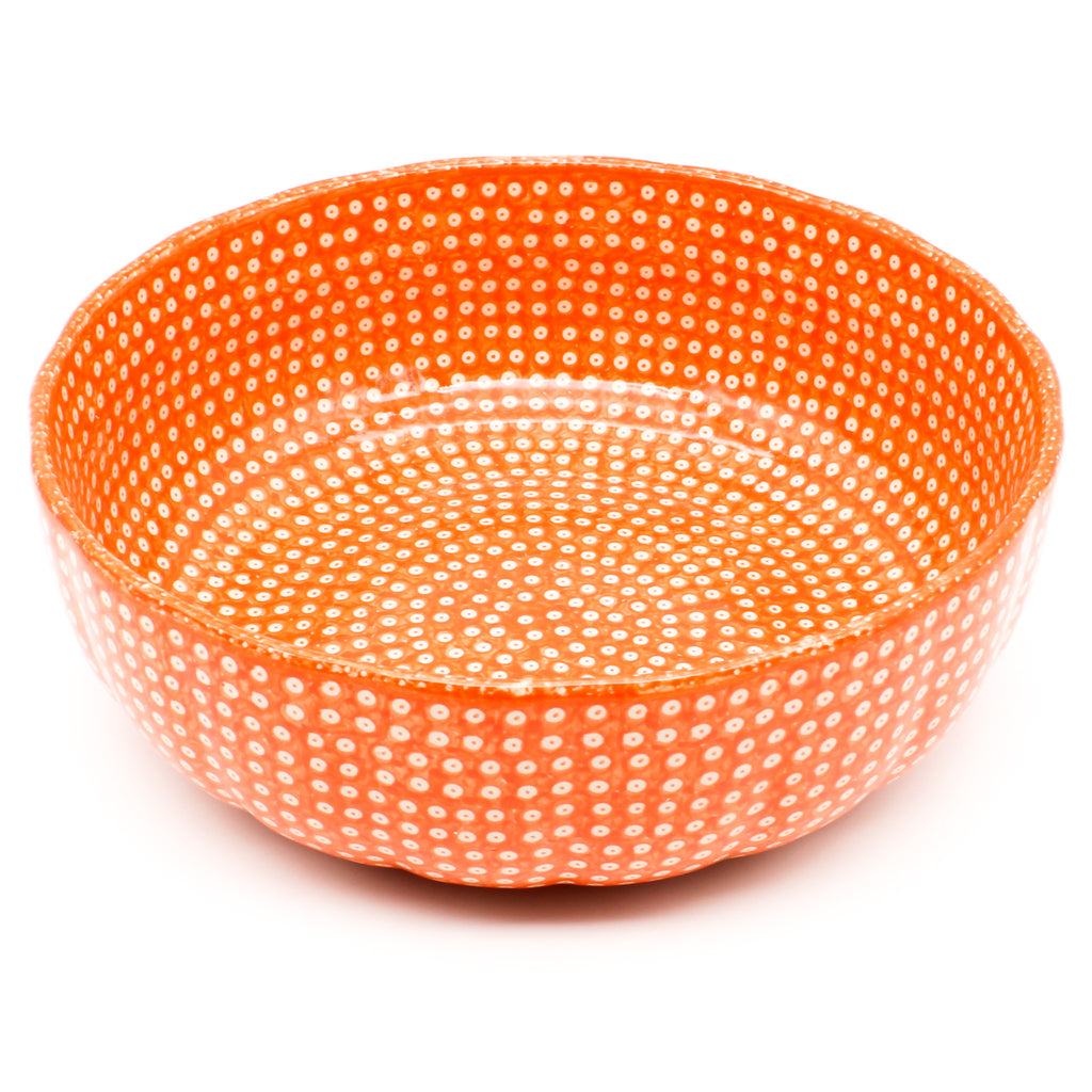 Family Shallow Bowl in Orange Elegance