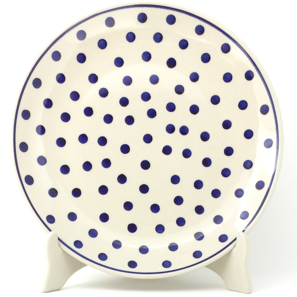 Dinner Plate 10" in Blue Polka-Dot
