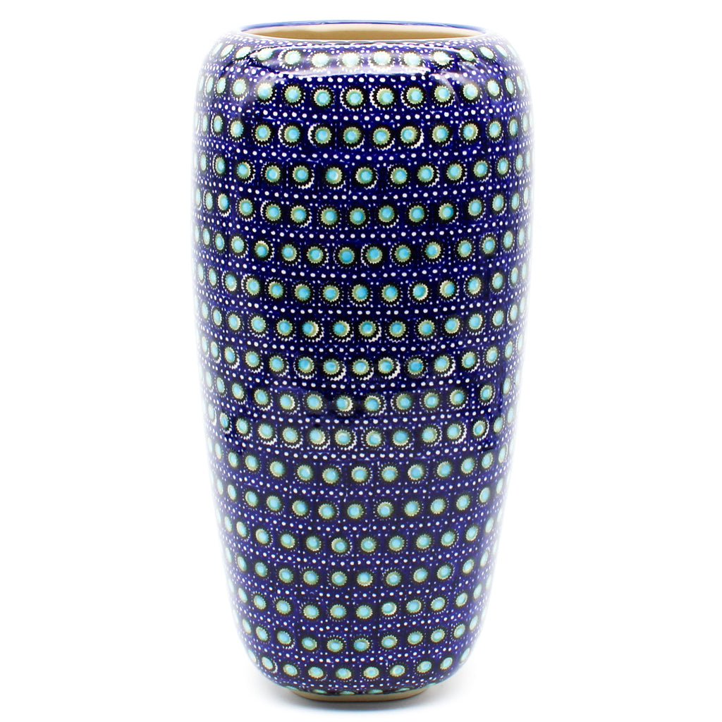 Lg Modern Vase in Blue Moon