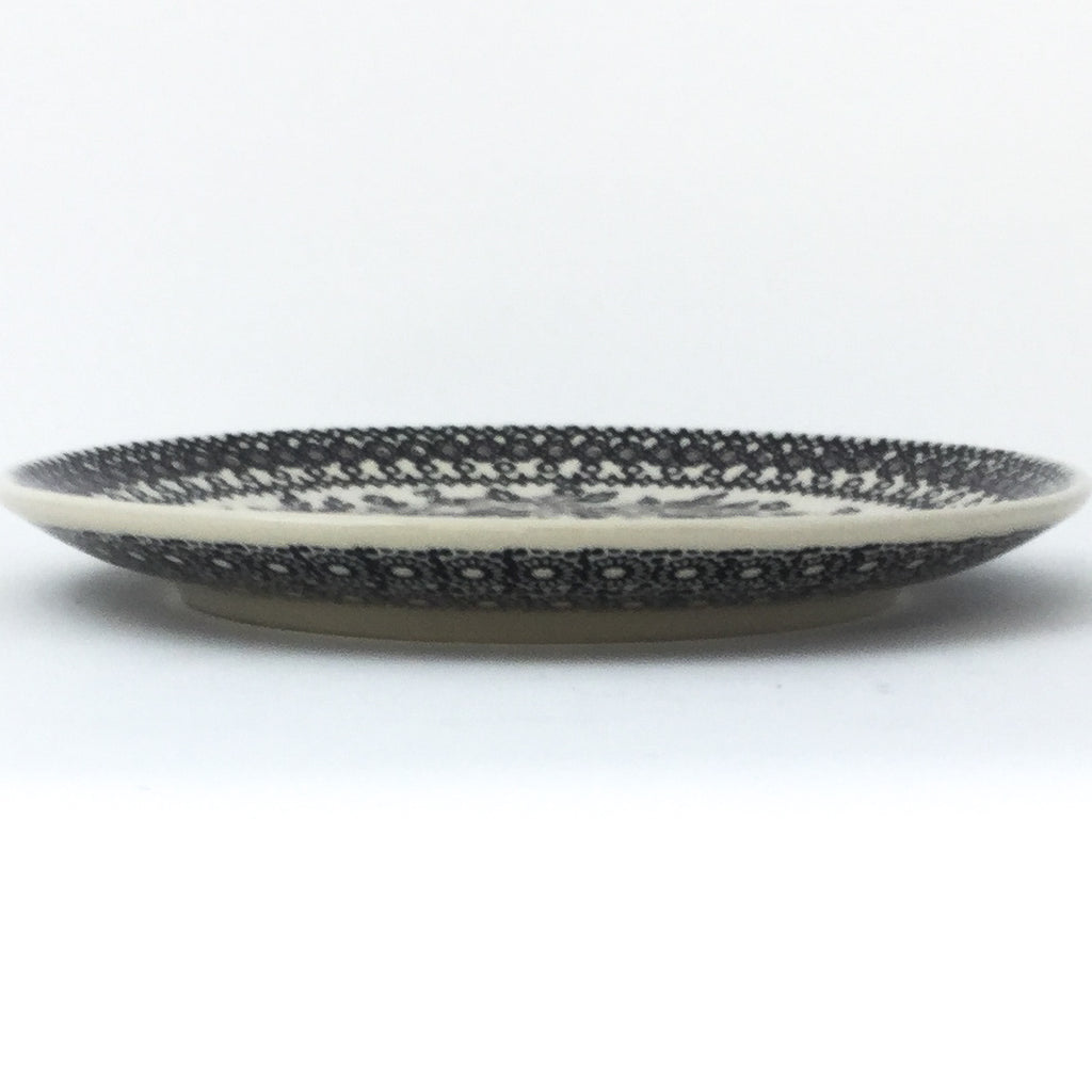 Luncheon Plate in Gray & Black