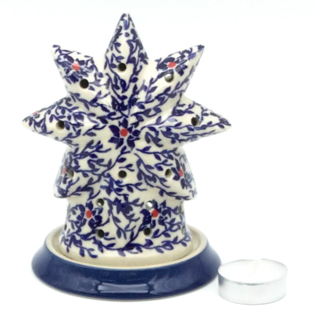 Star Tea Candle Holder in Touch of Red