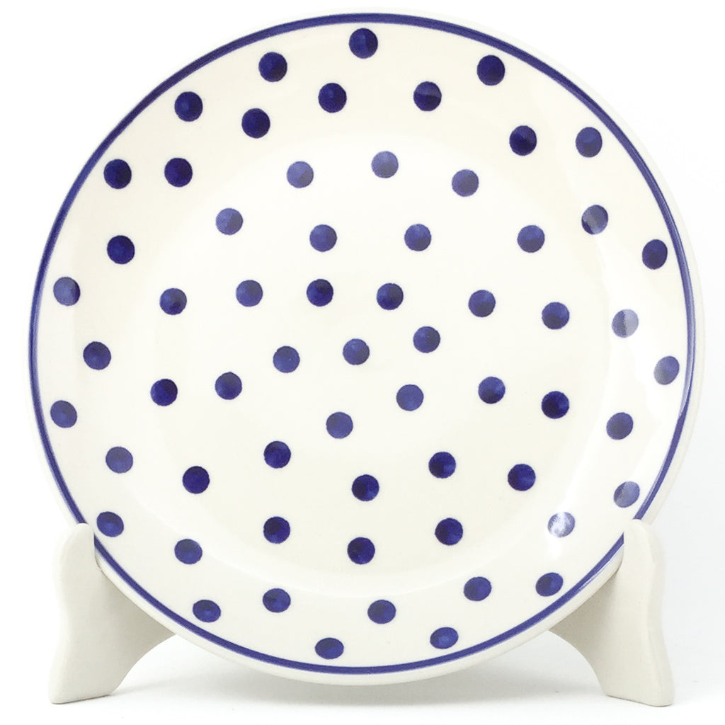Luncheon Plate in Blue Polka-Dot