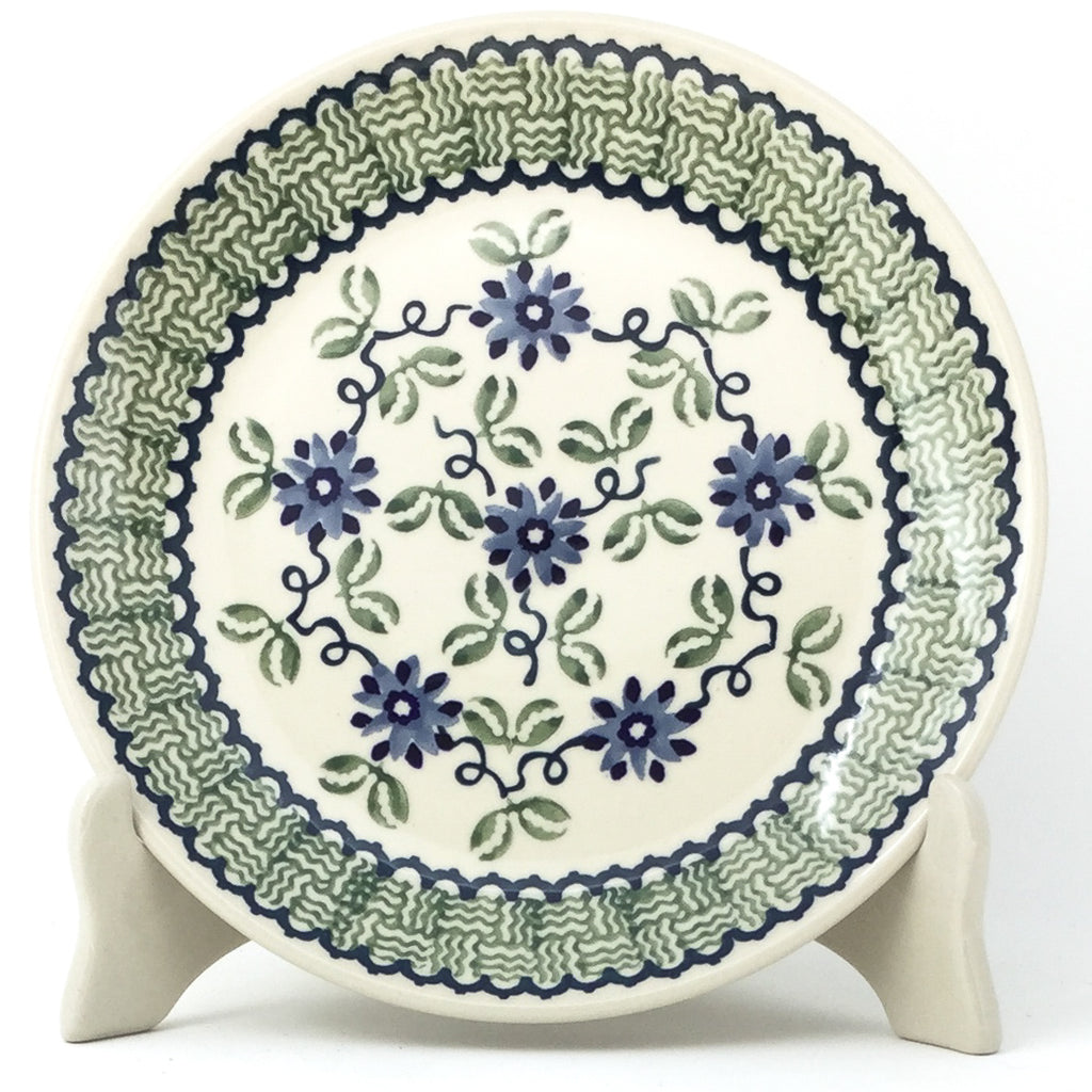 Luncheon Plate in Blue & Green Flowers