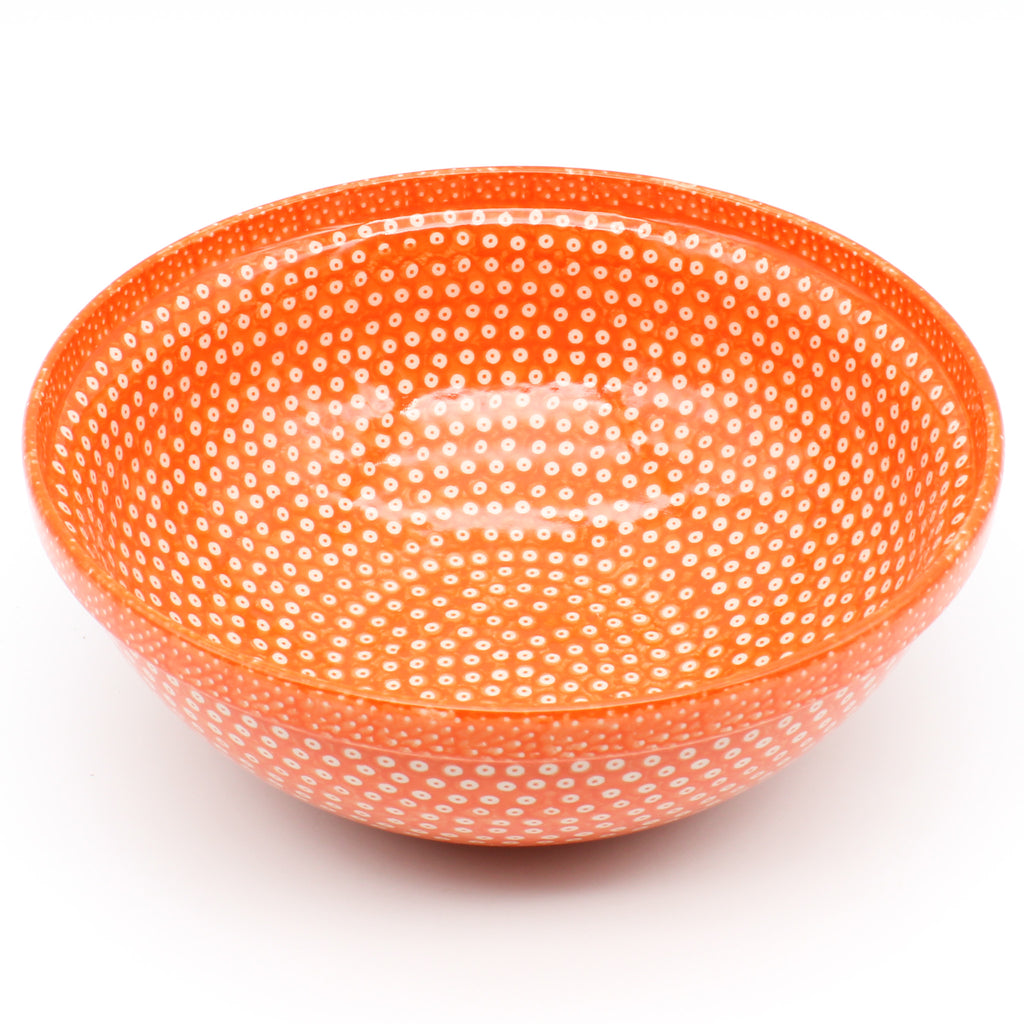 Round Bowl 64 oz in Orange Elegance