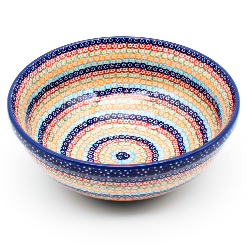 Round Bowl 32 oz in Multi-Colored Flowers