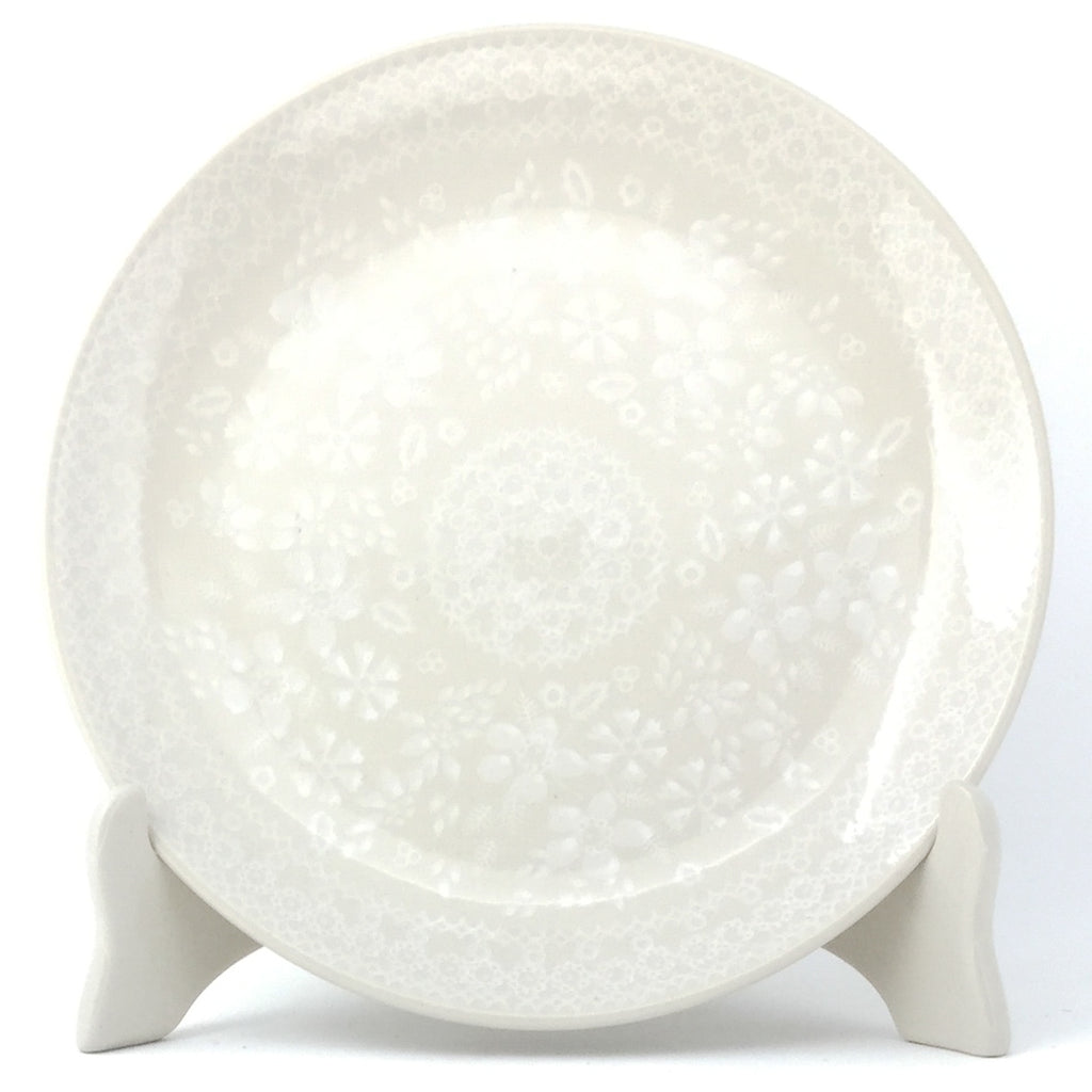 Luncheon Plate in White on White