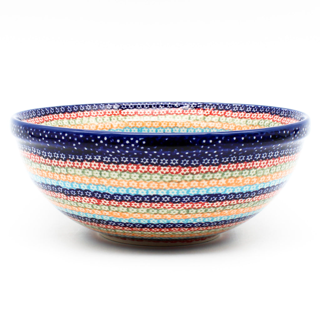 Round Bowl 32 oz in Multi-Colored Flowers