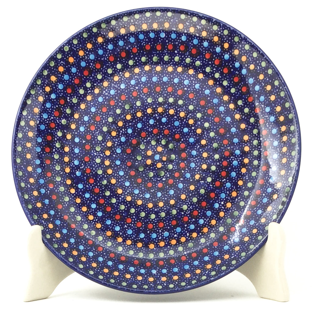Luncheon Plate in Multi-Colored Dots