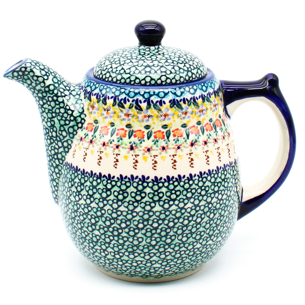 Tall Teapot 2 qt in Country Fall
