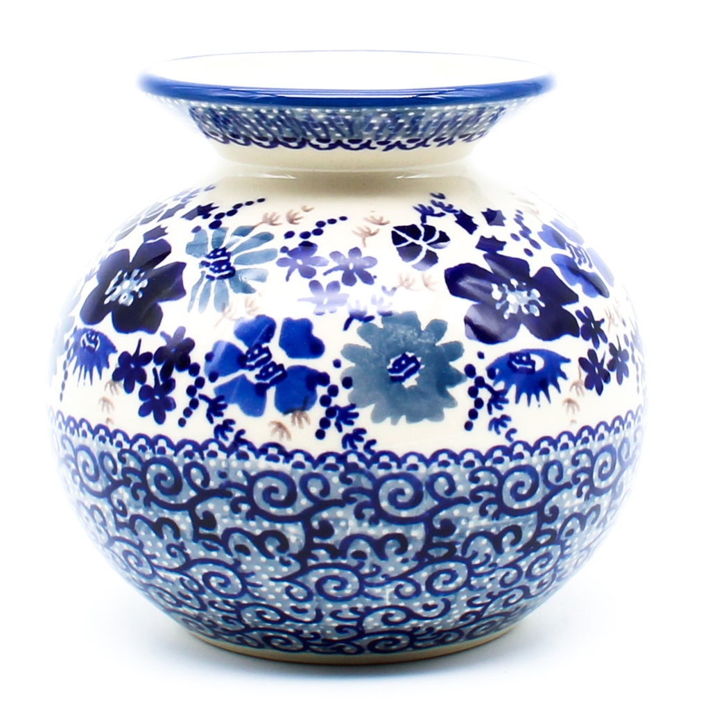 Round Vase in Stunning Blue