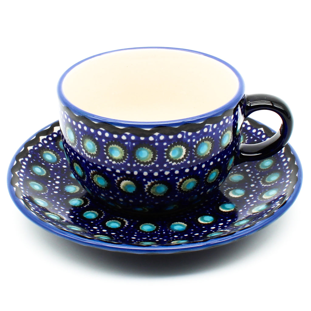 Cappuccino Cup w/Saucer 6.5 oz in Blue Moon