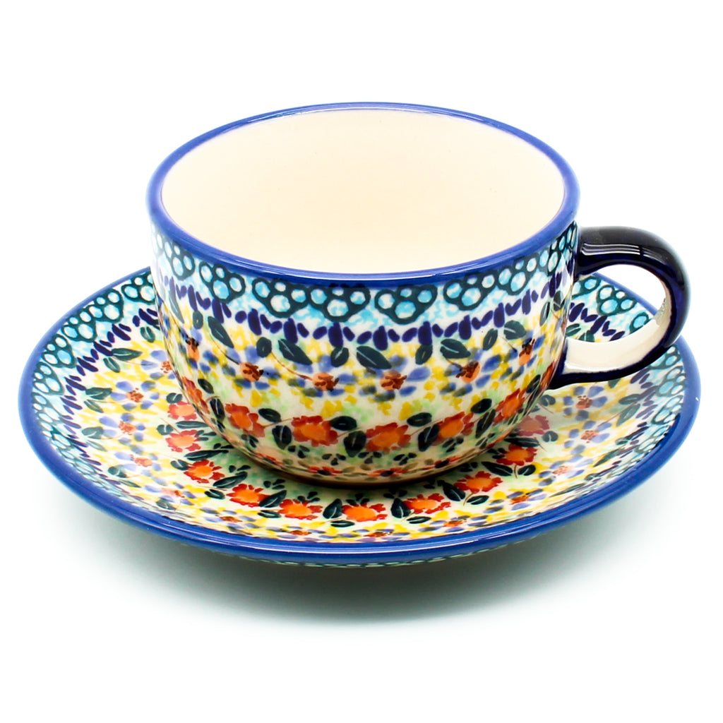 Cappuccino Cup w/Saucer 6.5 oz in Country Fall