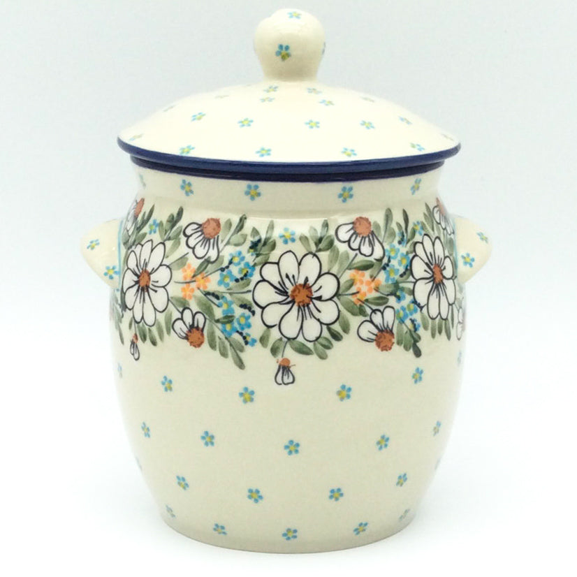 Md Canister w/Handles in Spectacular Daisy