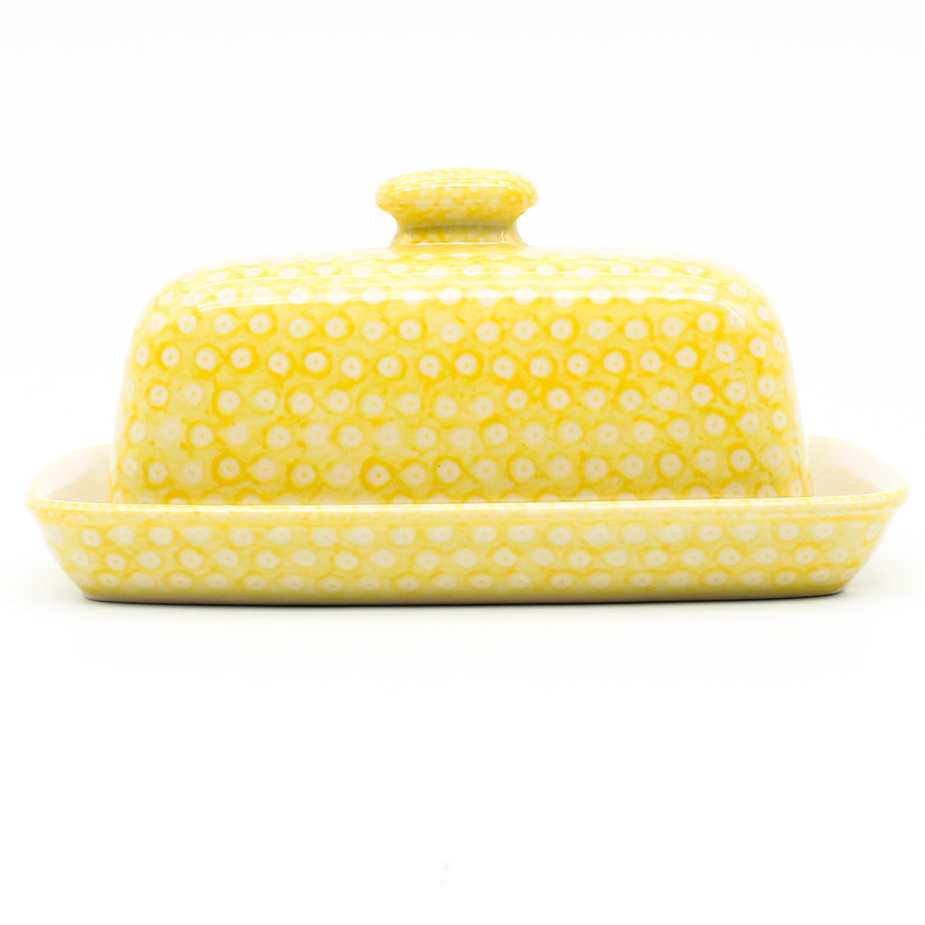 Butter Dish in Yellow Elegance