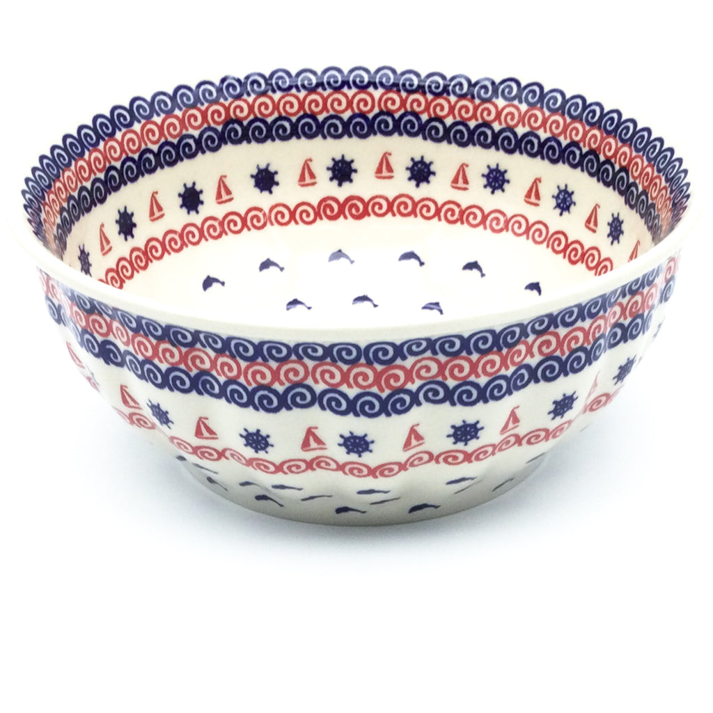 Scalloped Bowl 64 oz in Blue Helm
