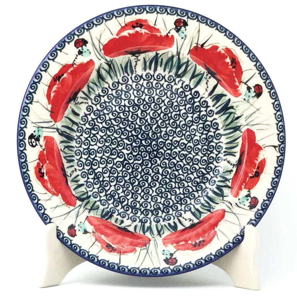 Soup Plate in Polish Poppy