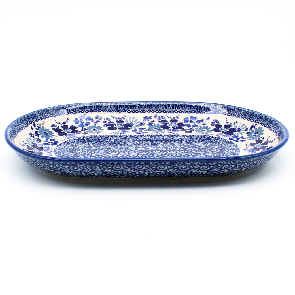 Md Oval Platter in Stunning Blue