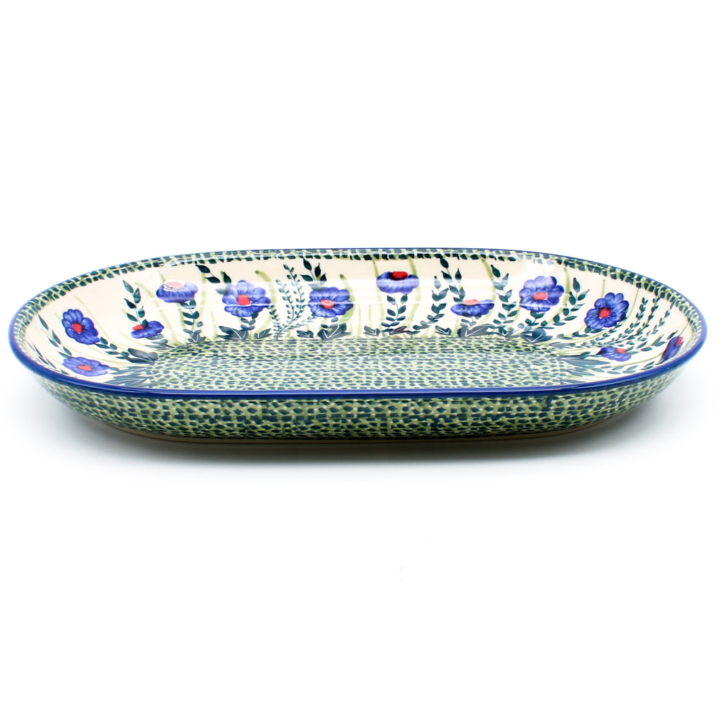 Md Oval Platter in Gil's Blue