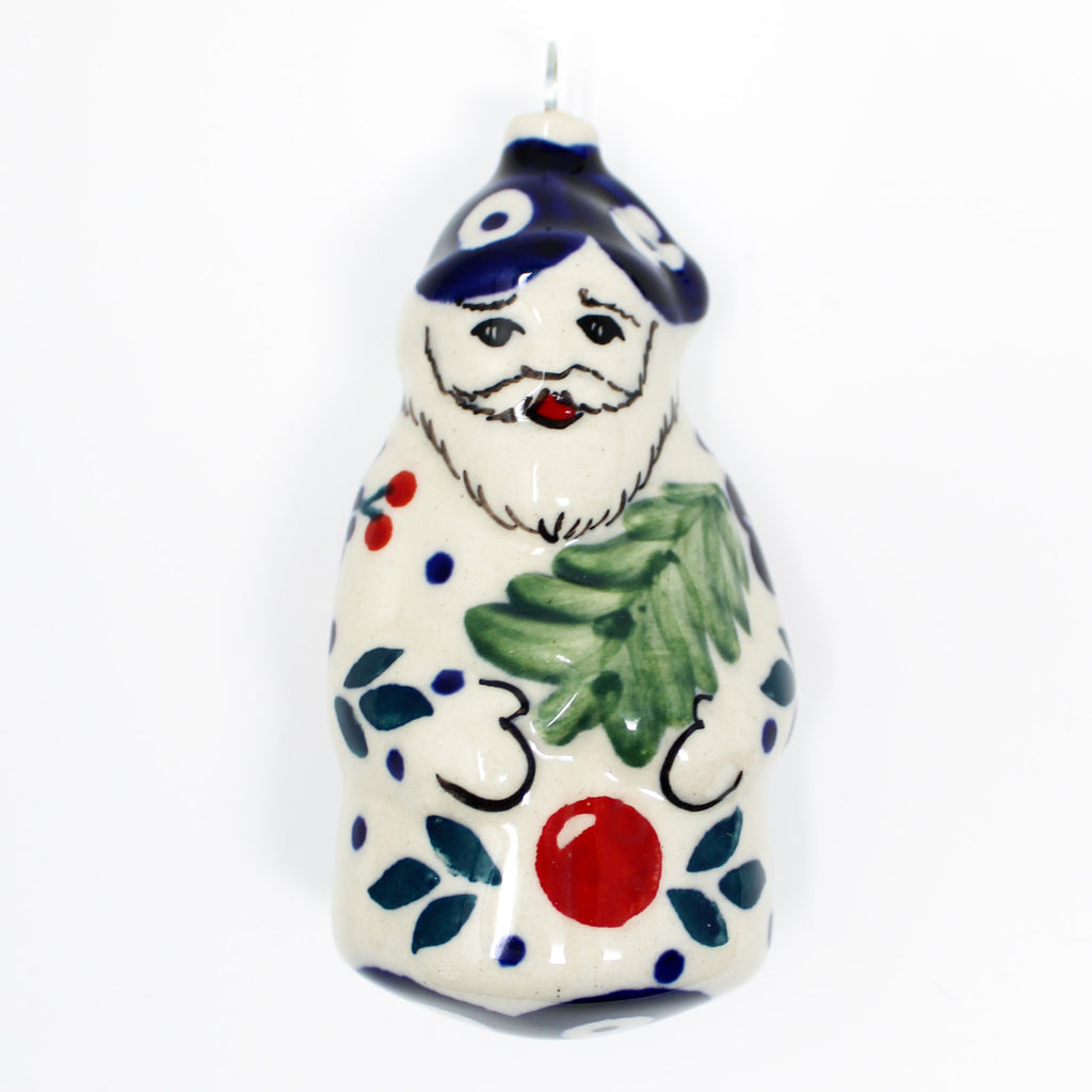 Old Santa-Ornament in Traditional Cherries