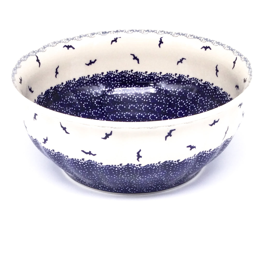 Scalloped Bowl 128 oz in Seagulls