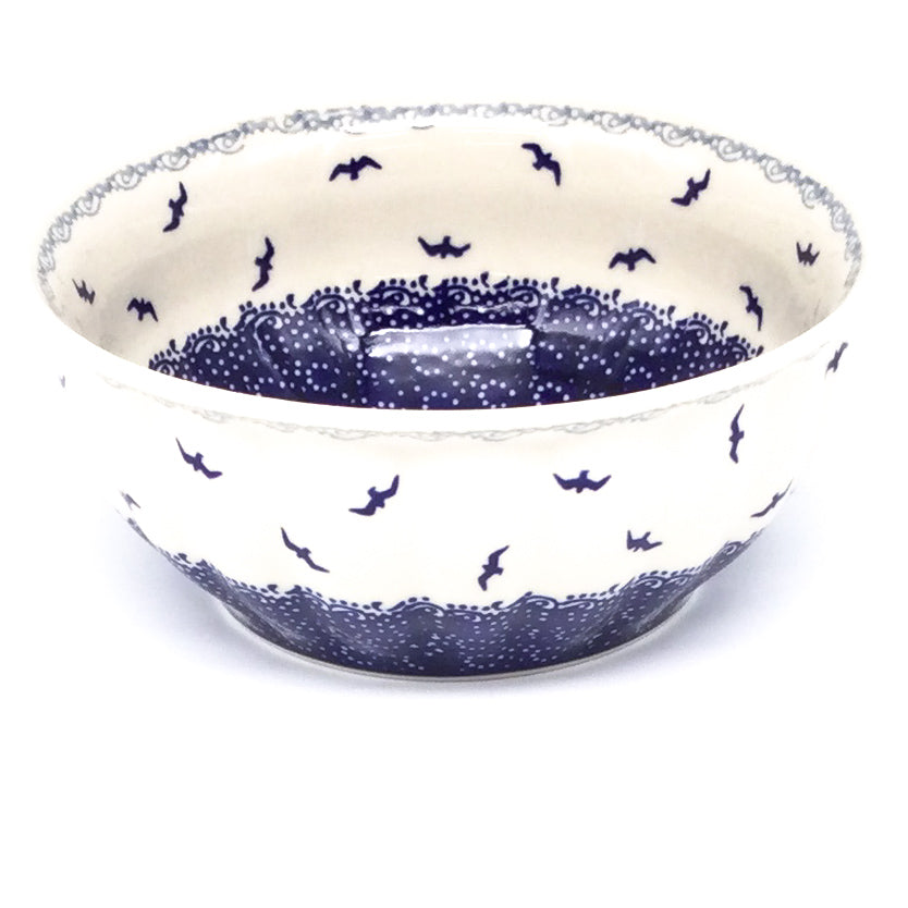 Scalloped Bowl 64 oz in Seagulls