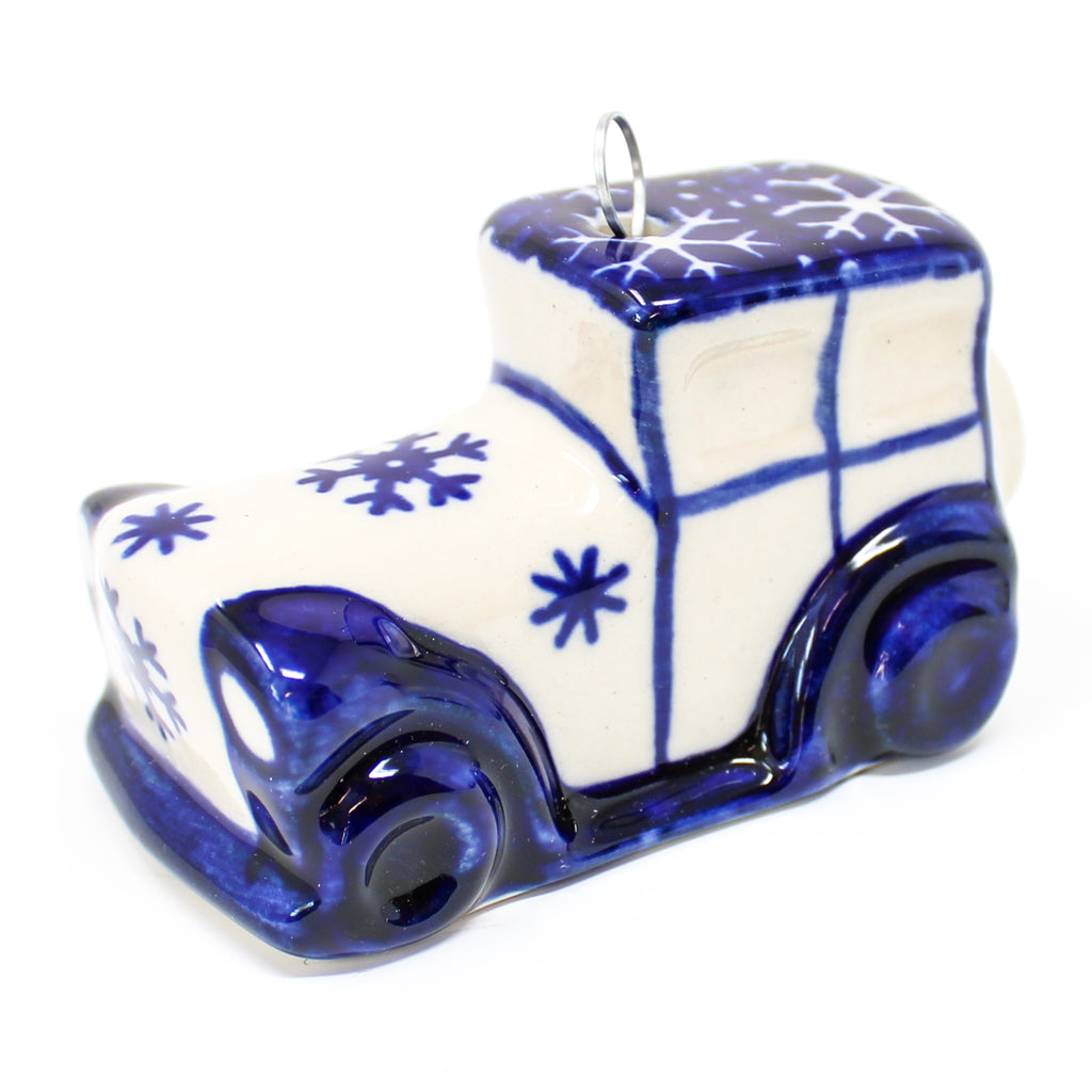 Antique Car-Ornament in Snowflake