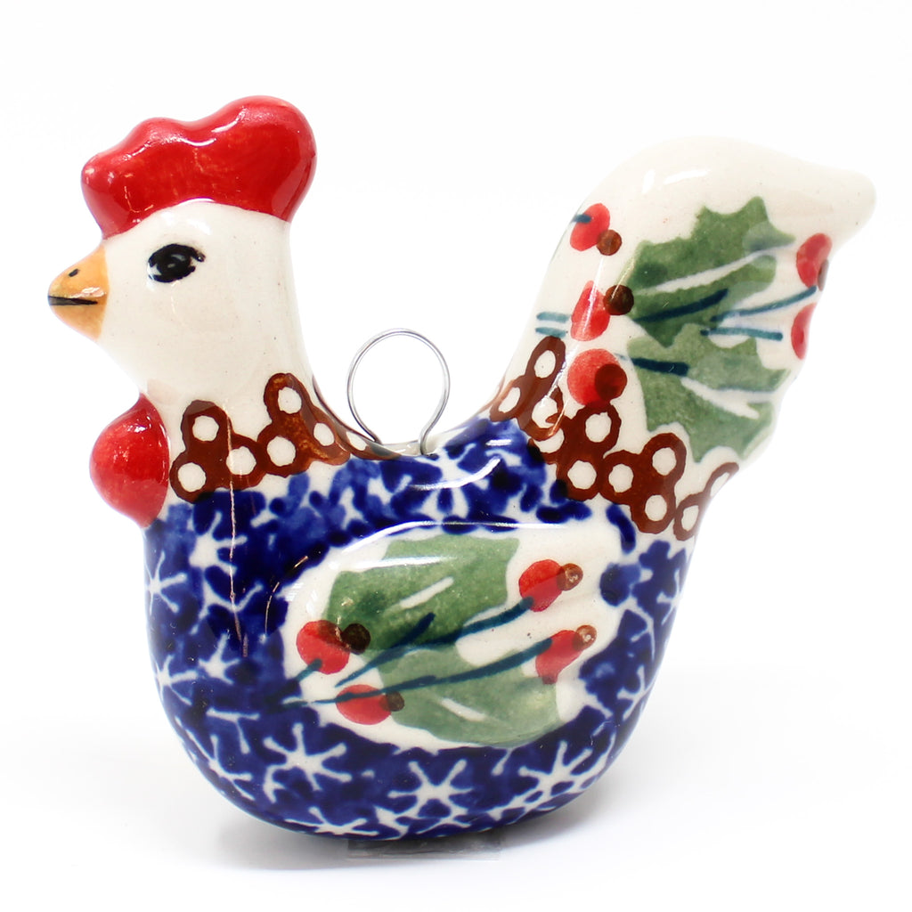 Rooster-Ornament in Holly