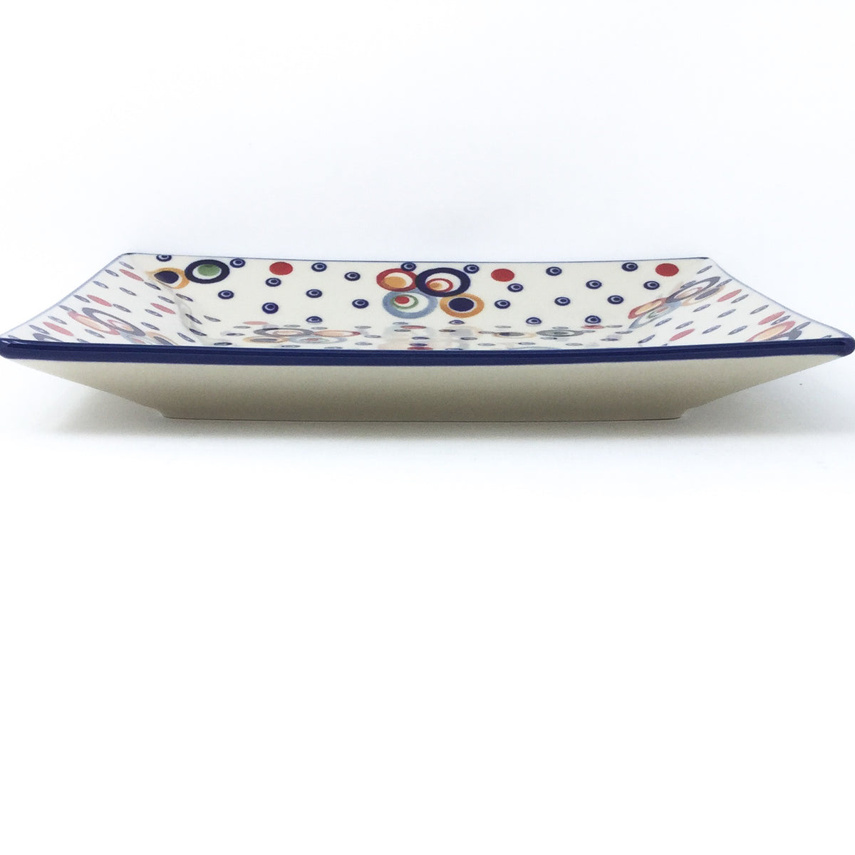 Square Dinner Plate in Modern Circles – Janelle Imports