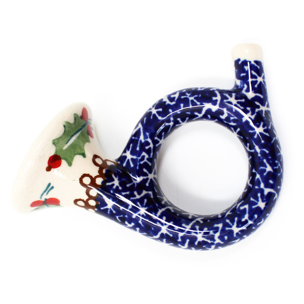 French Horn-Ornament in Holly