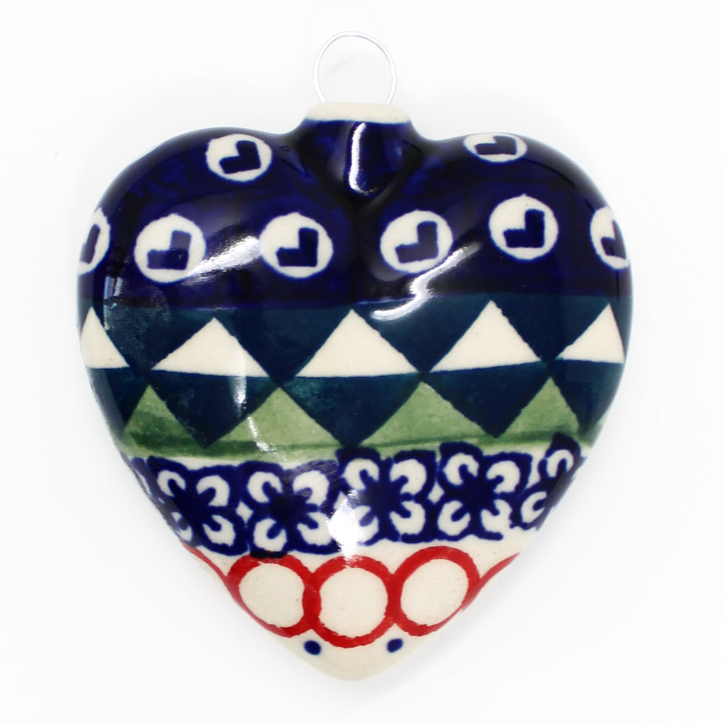 Round Heart-Ornament in December Fun