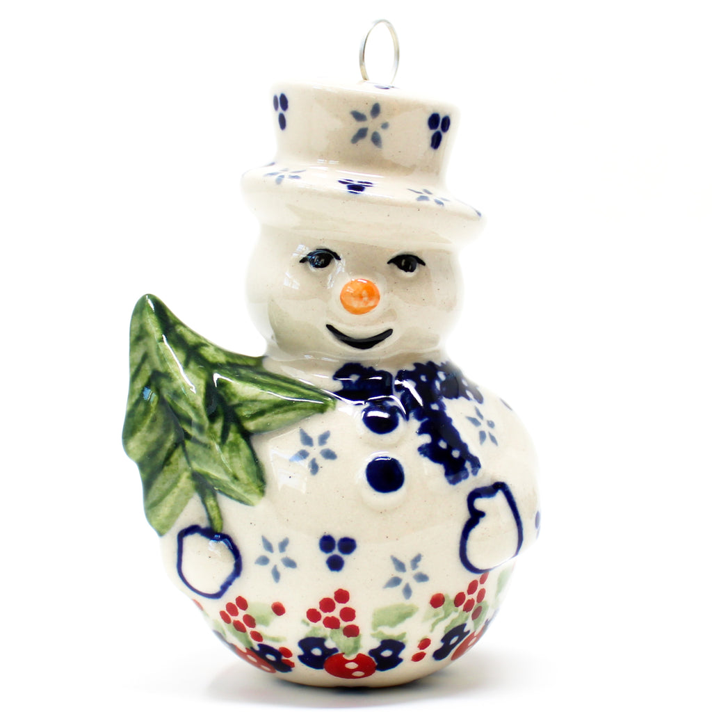 Snowman New-Ornament in Holiday Wreath