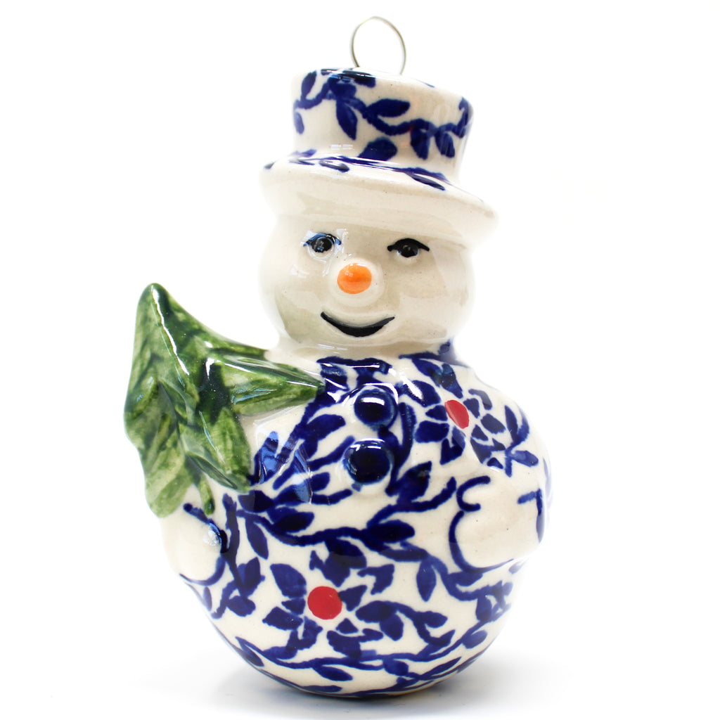 Snowman New-Ornament in Touch of Red