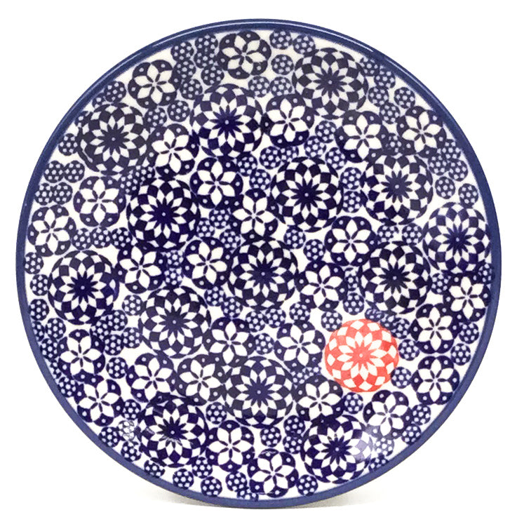 Bread & Butter Plate in Red Snowflake