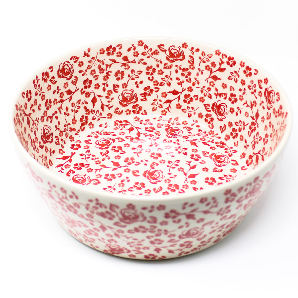 Magda Bowl-Shallow in Antique Red