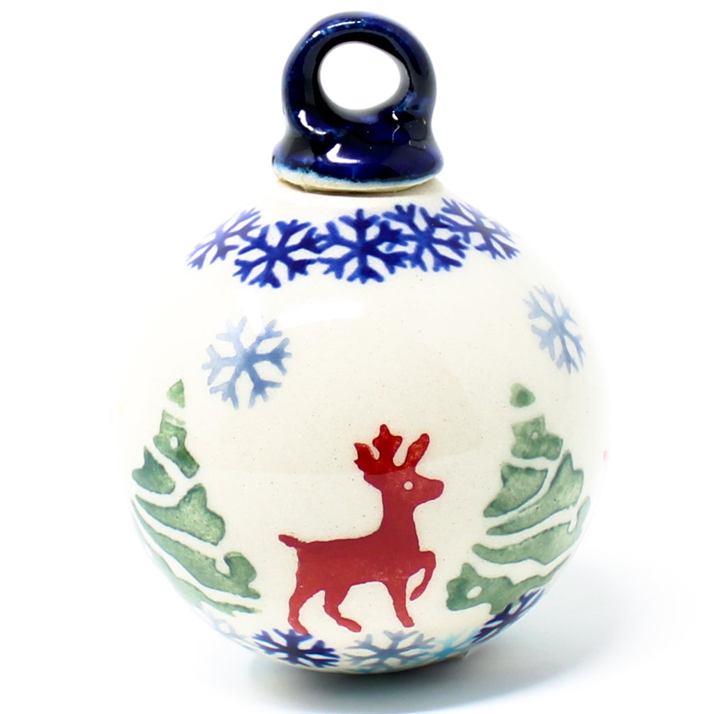 Small Ball-Ornament in Winter Reindeer