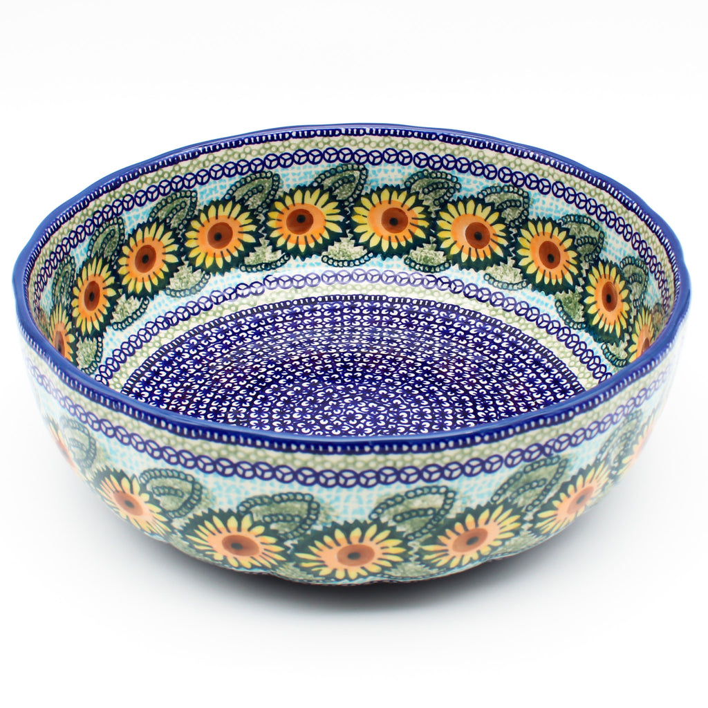 Family Shallow Bowl in Sunflowers