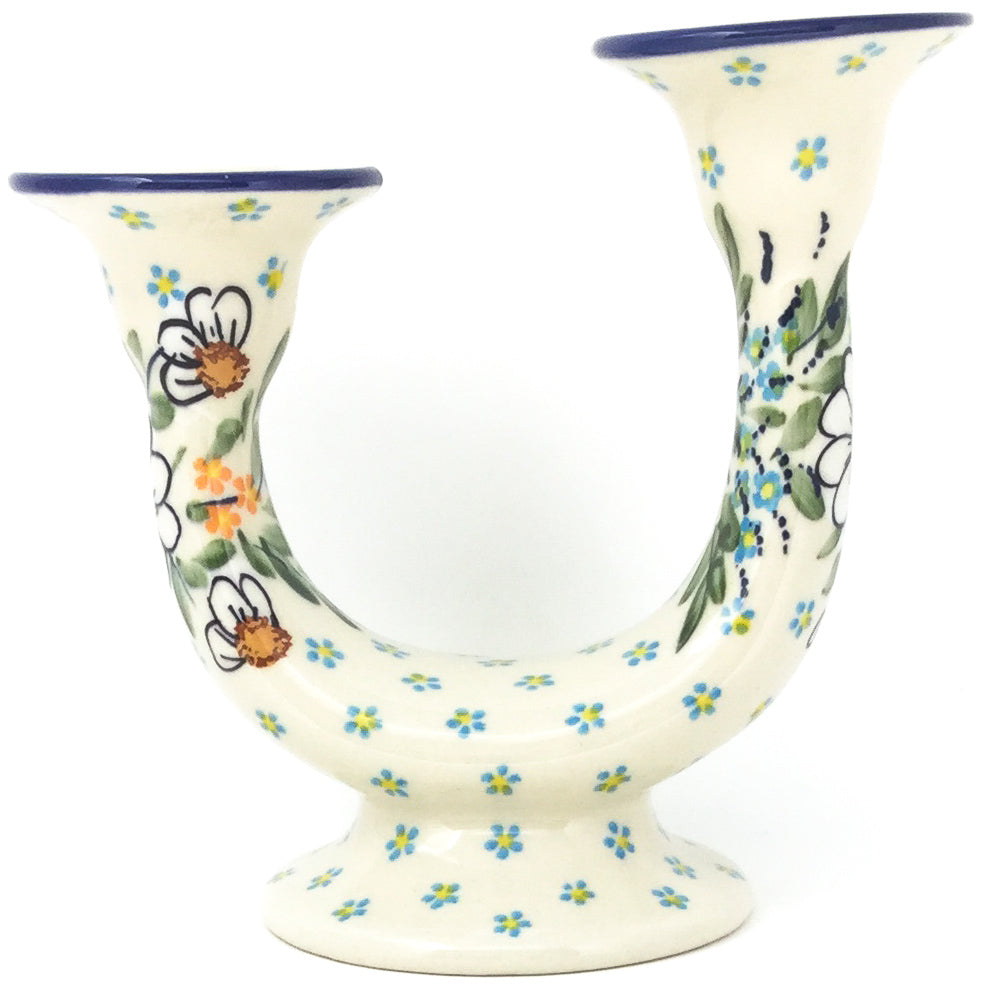 Double Candle Holder in Spectacular Daisy