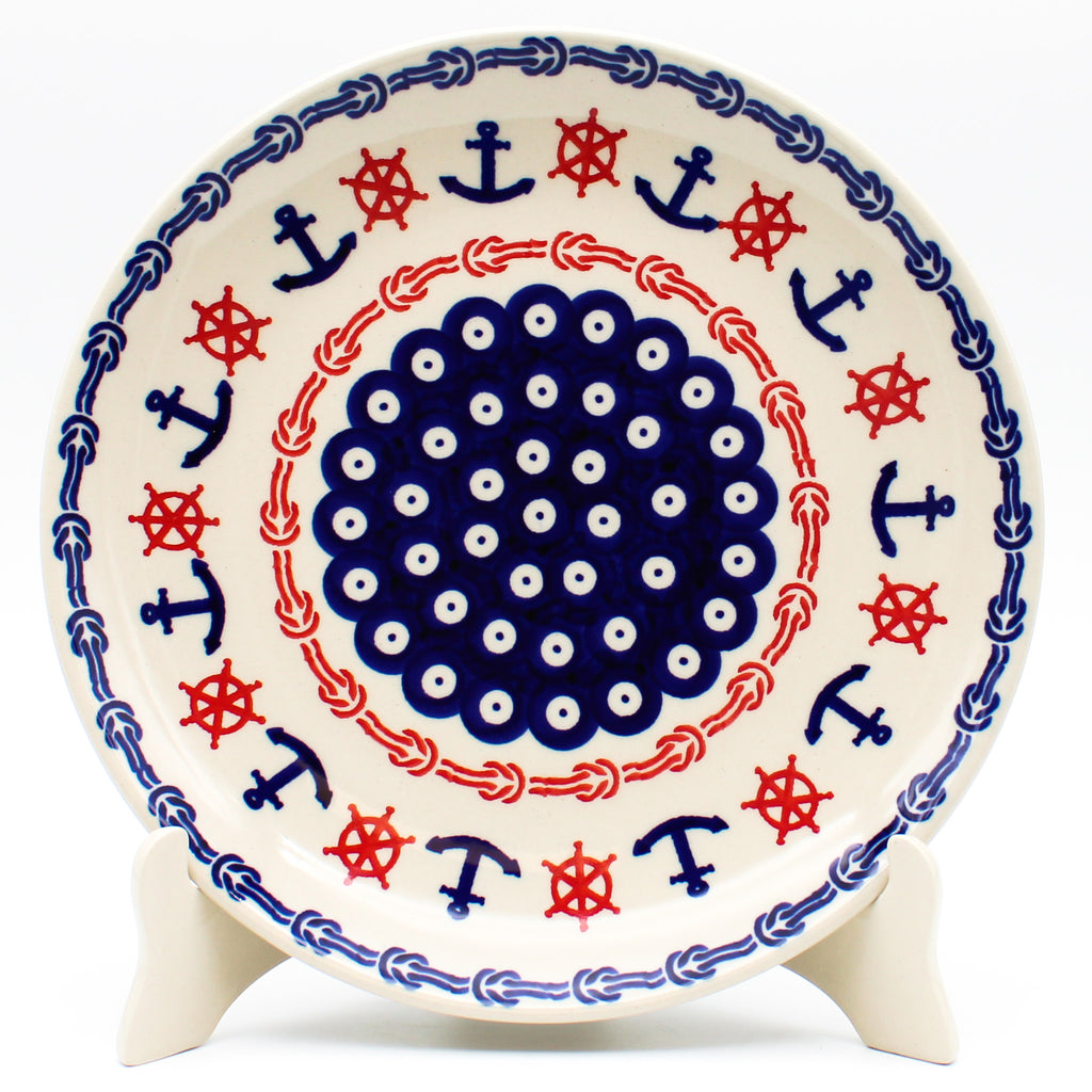 Dinner Plate 10" in Red Helm