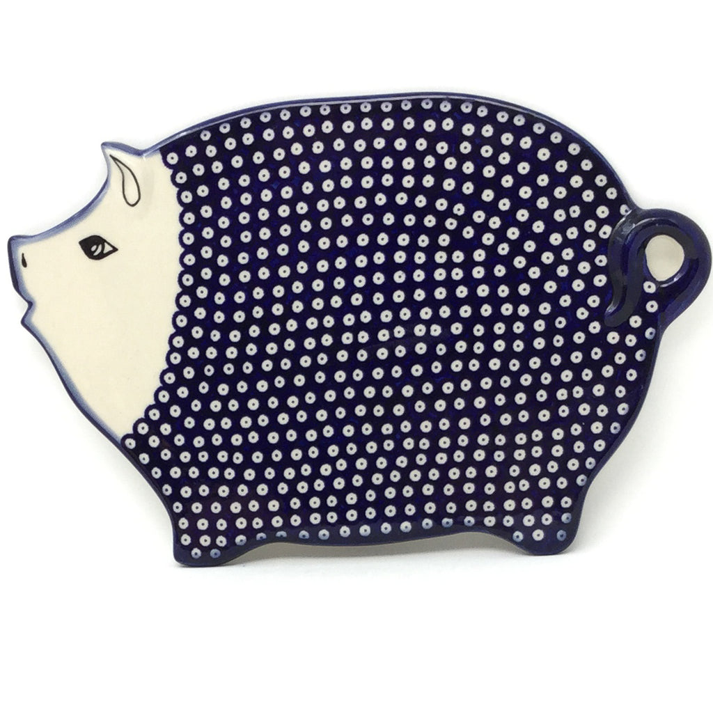 Piggy Cutting Board in Blue Elegance