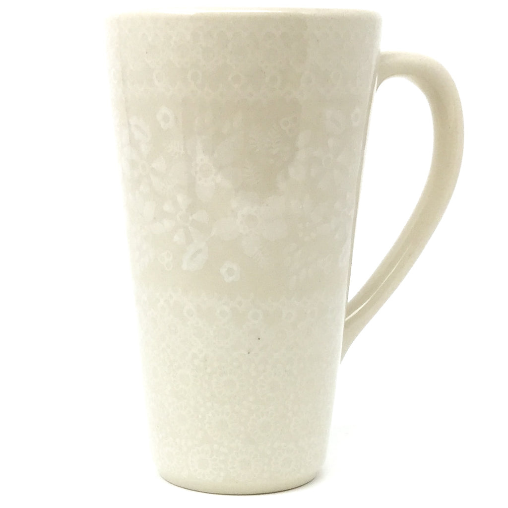 Tall Cup 12 oz in White on White